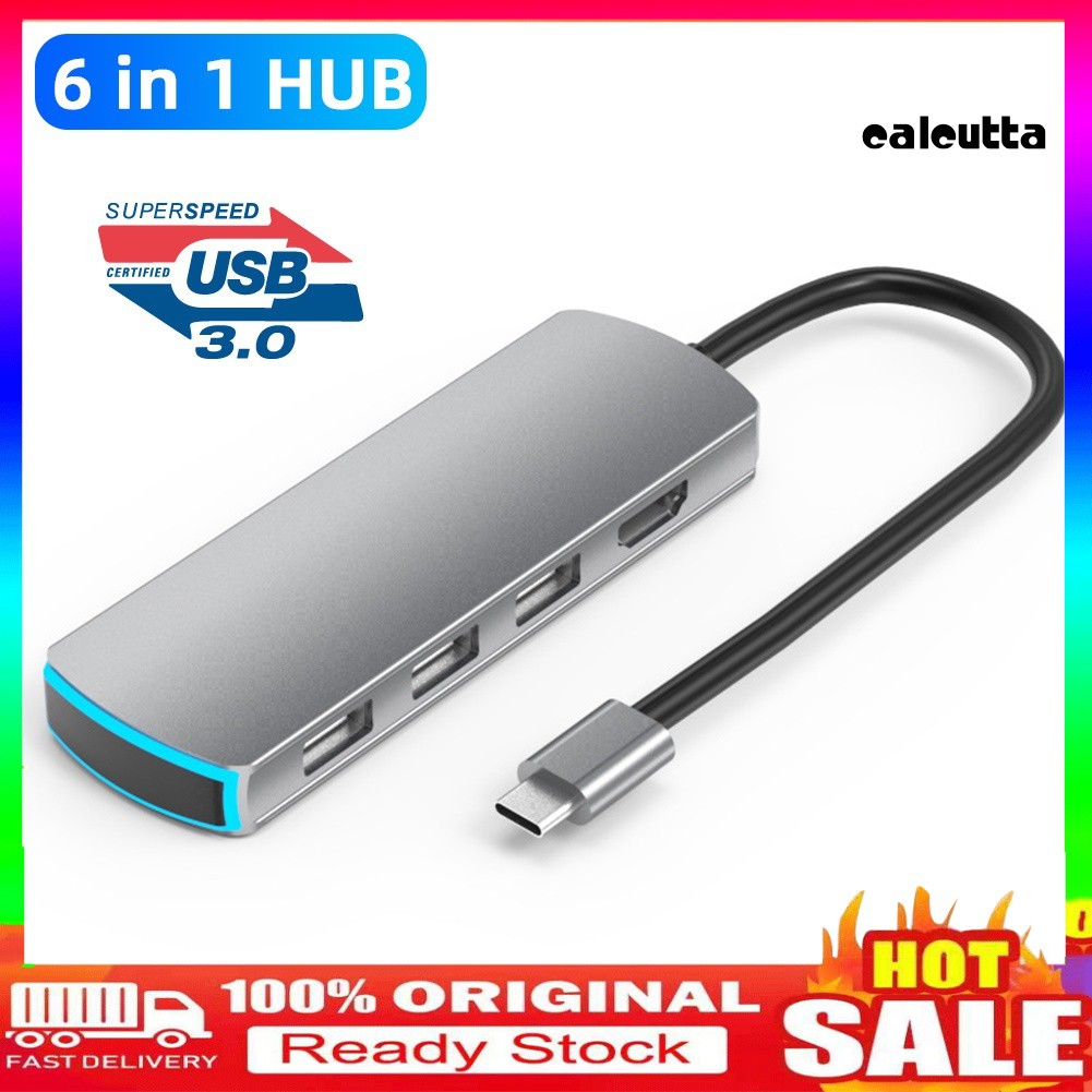 Bộ Chuyển Đổi Nhiều Cổng Type-C Sang 4k Hdmi Usb 3.0 Pd Cho Macbook Air