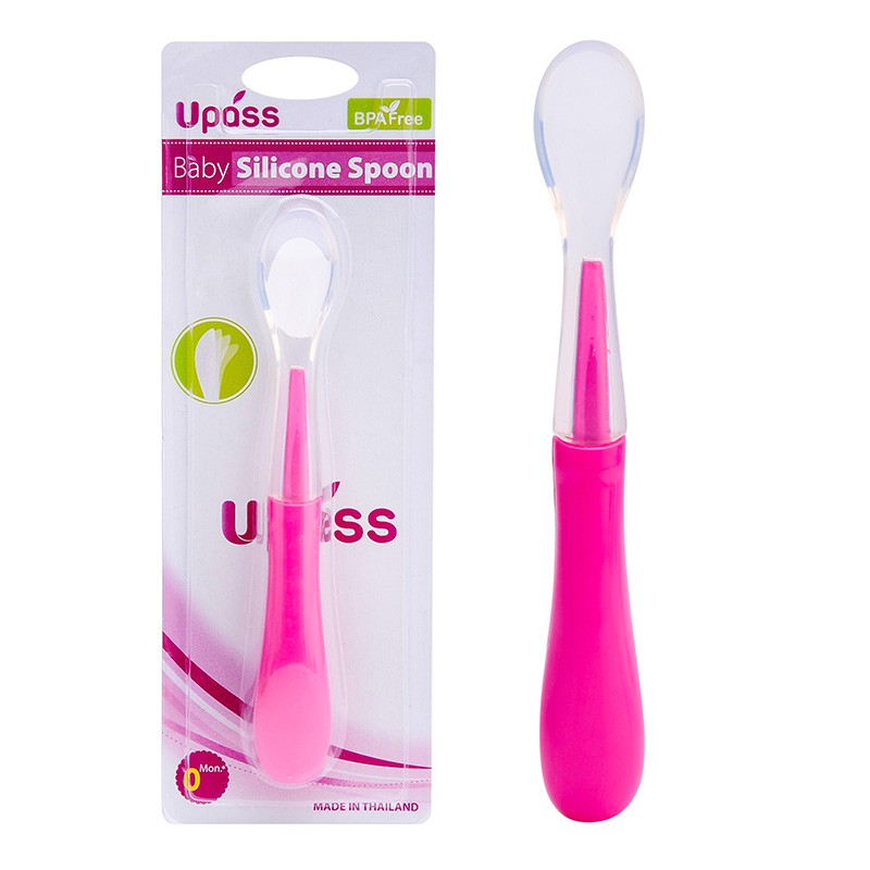 Thìa ăn dặm silicon cho bé Upass