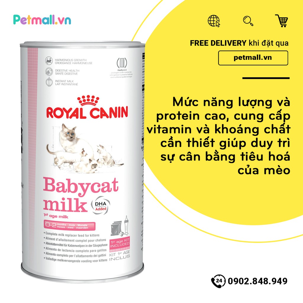 Sữa cho mèo Royal Canin BABYCAT MILK 300g