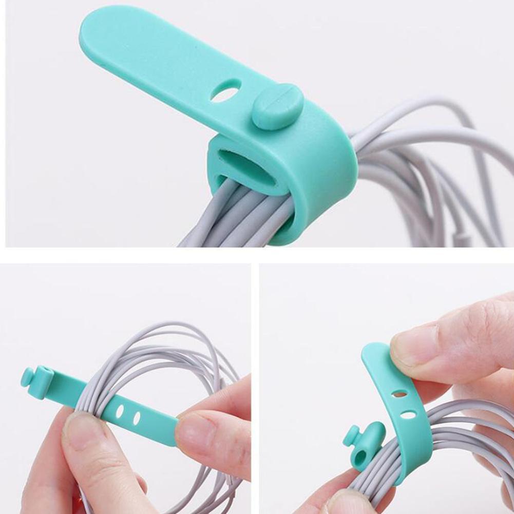 4 phụ kiện giữ dây cáp O4P3 T0G6 I3A3 V2K2 chất liệu silicon