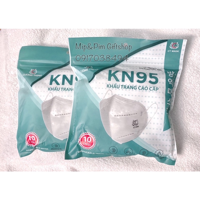 1 thùng Khẩu trang KN95 5 lớp Cường Thịnh (200 cái)