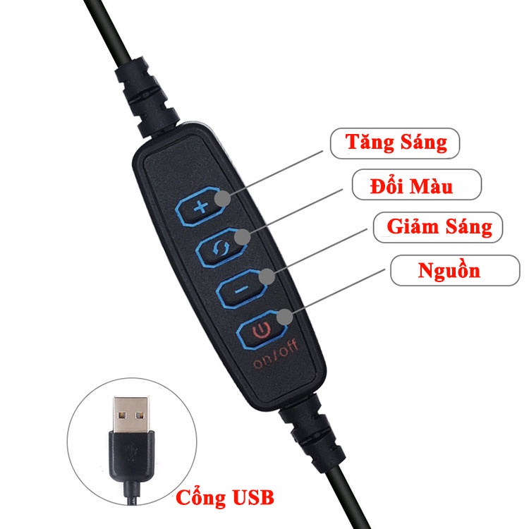 [Tặng Remote 35k] Đèn LiveStream Full Size Đủ Các Chức Năng Tôn Lên Vẻ Đẹp Của Bạn- Cách Dùng Đơn Giản