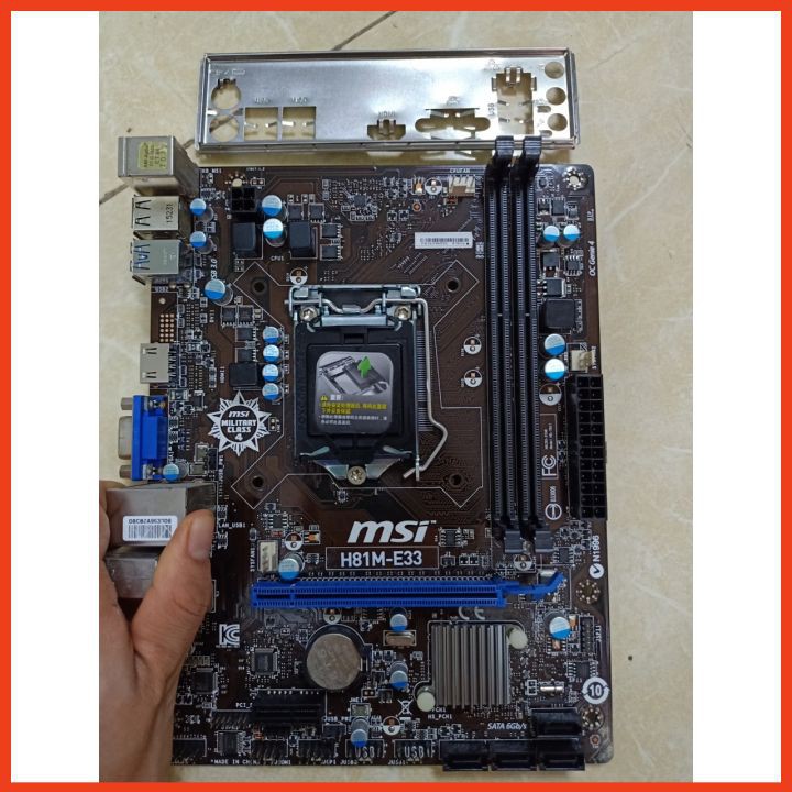 msi h81, main h81, h81 dòng 2 khe ram bh lỗi 1 đổi 1