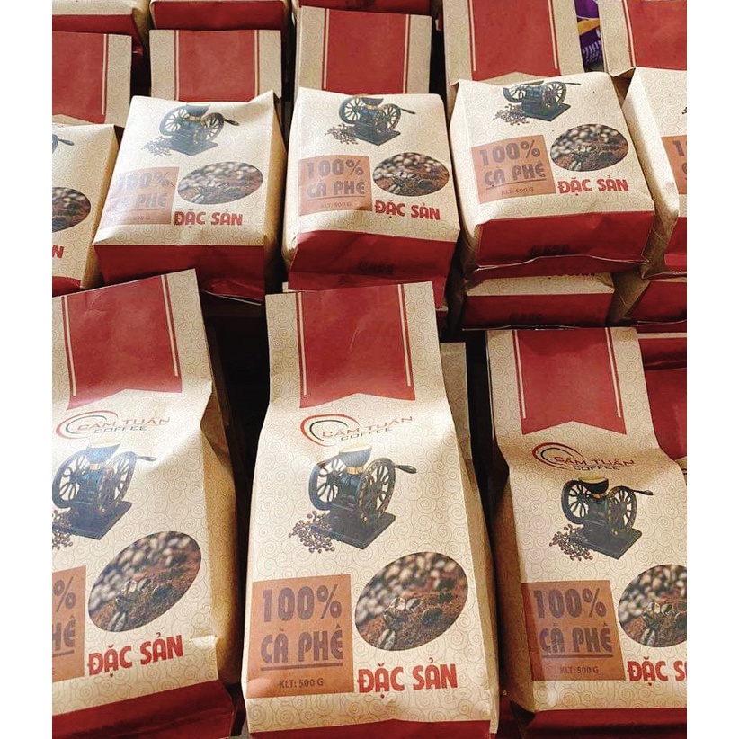 Cà phê Nguyên Chất Cẩm Tuấn ĐẶC BIỆT mix hai dòng Arabica - Robusta hương thơm quyến rũ, say mê gói 500g | BigBuy360 - bigbuy360.vn