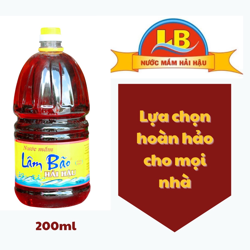Nước Mắm Lâm Bão 30 Độ Đạm Chai 2L Cốt Cá
