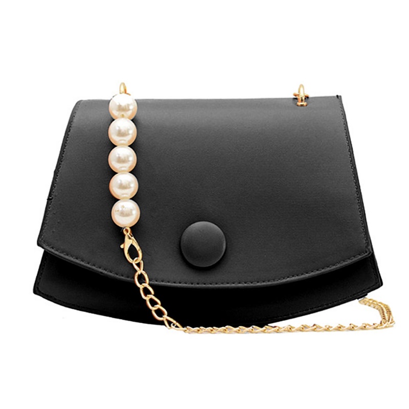 Túi Xách Da PU Phối Dây Xích Đeo Vai Thời Trang Mùa Hè Cho Nữ