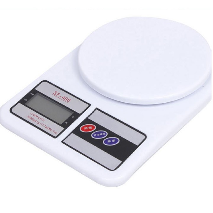 [Siêu Sale] Cân Điện Tử Tiểu Ly Mini, Cân Điện Tử Thực Phẩm Nhà Bếp Electronic Kitchen Scale SF400 10KG/1G