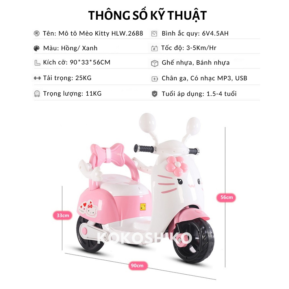 Xe mô tô điện Kitty HLW.2688