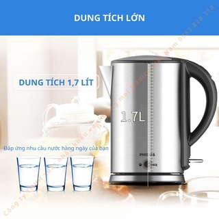 Ấm đun siêu tốc philips hd9316 công suất 1800w dung tích 1.7l - bh 24 tháng - hàng chính hãng.