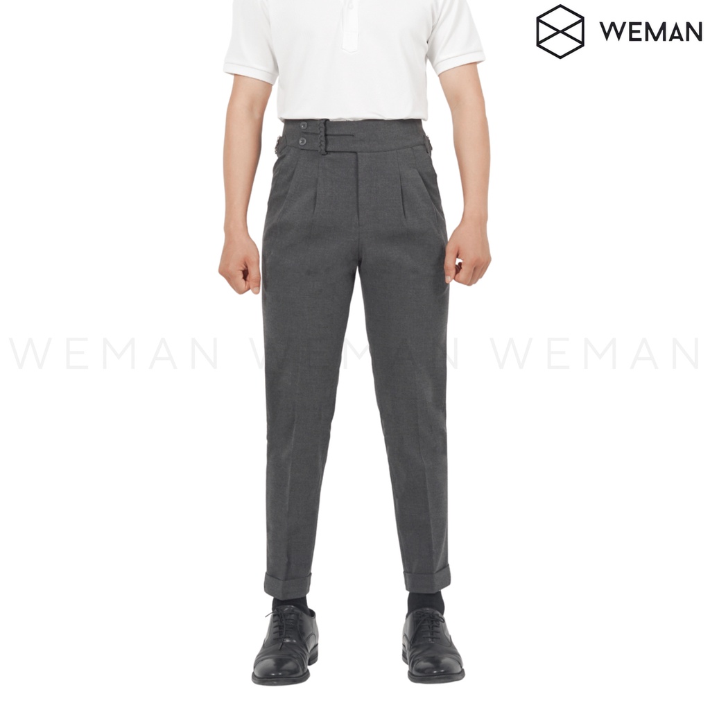 Quần Tây Nam Cạp Cao Sidetab WEMAN, Thiết Kế Độc Quyền, Chất Liệu Cao Cấp Co Dãn Tốt, Dáng Slimfit-WMQ2102