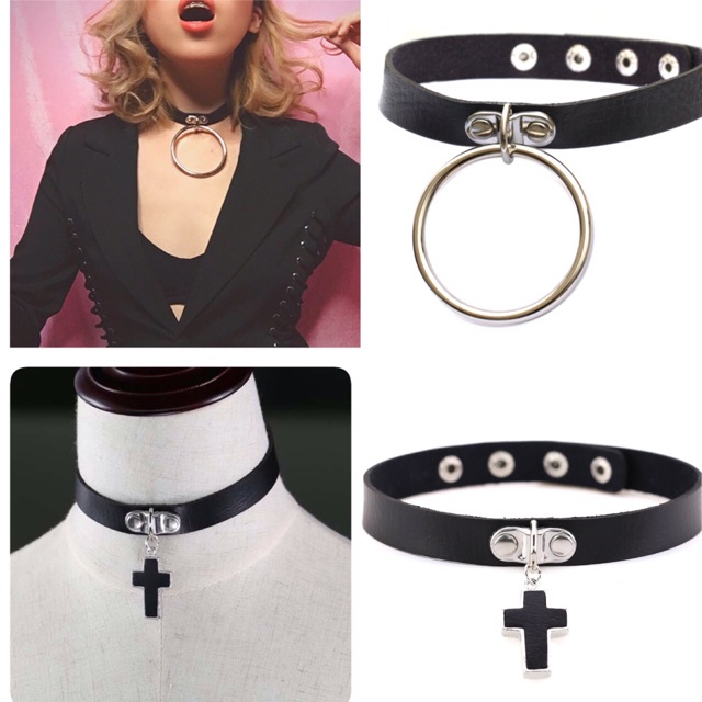 Vòng cổ choker da