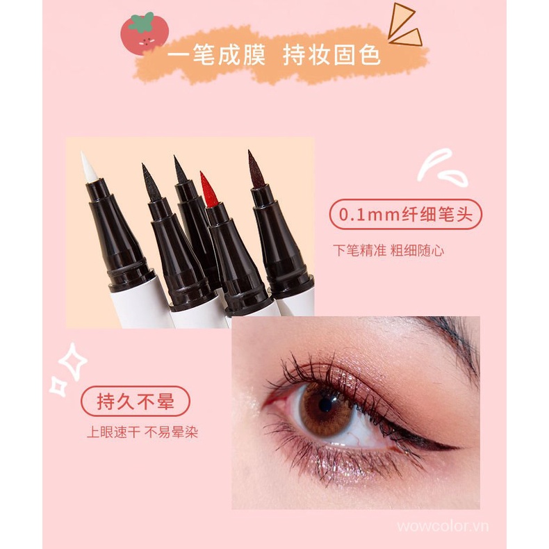 [Hàng mới về] Bút kẻ mắt dạng lỏng SUAKE nhanh khô chống thấm nước ngòi 0.1mm chất lượng cao