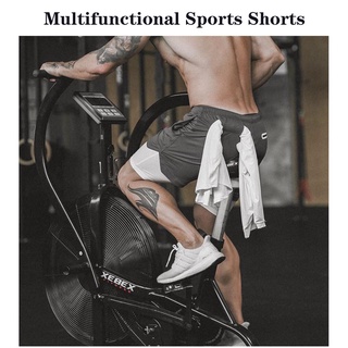 Men's two-in-one double-layer quick-drying running shorts