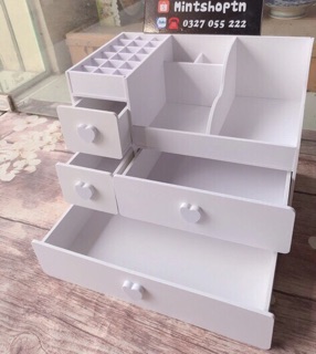 Kệ đựng mỹ phẩm Plus trắng chất lượng