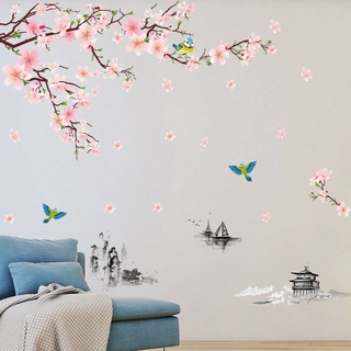 Decal Dán Tường Hình Cành Hoa Đào
