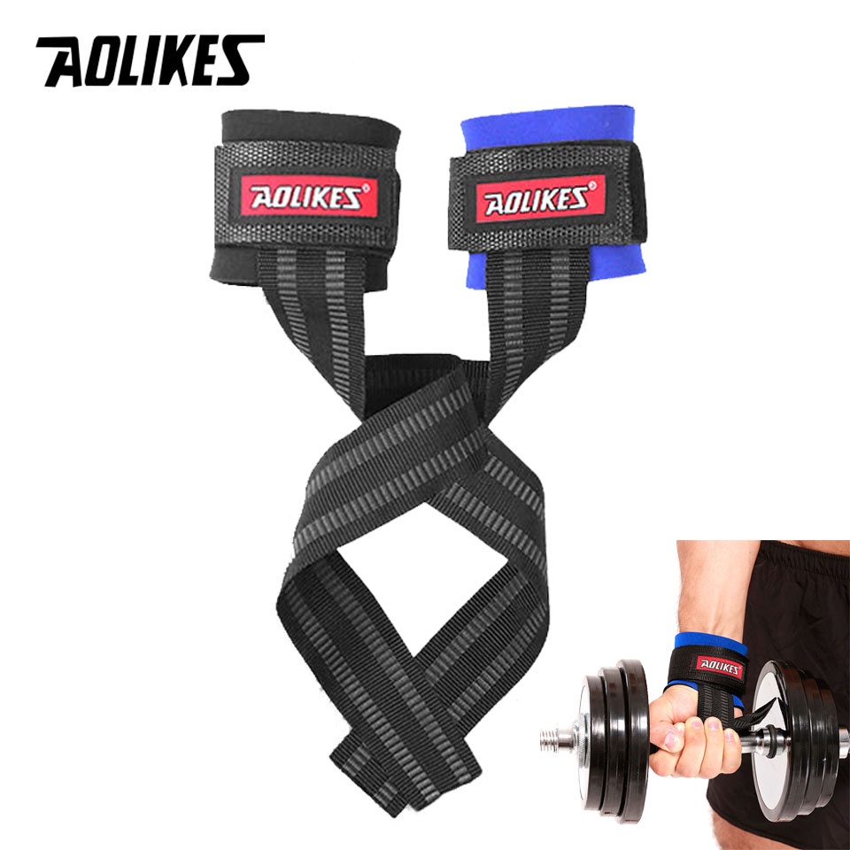 Cặp băng đeo cổ tay AOLIKES hỗ trợ tập tạ chống trượt tiện dụng