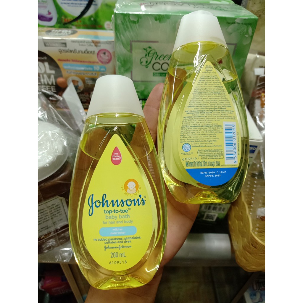 Sữa tắm gội toàn thân Jonhson Baby 200ml