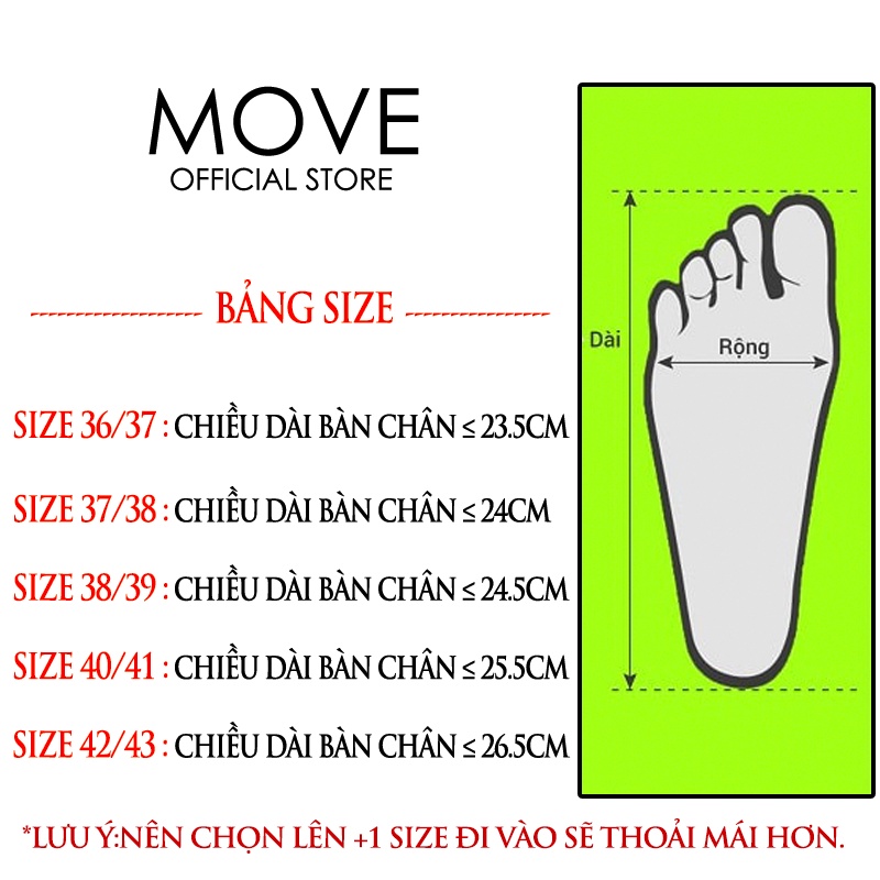 Dép chống trơn trượt, dép bánh mì quai ngang MOVE đế nâng massage chân siêu bền lại còn êm đềm nữa