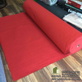 Thảm nỉ trải sàn màu đỏ tươi - 1m²