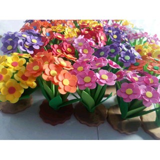 [Sale Giá Gốc] Hoa, lá xốp dập sẵn hỗn hợp (100 bông)