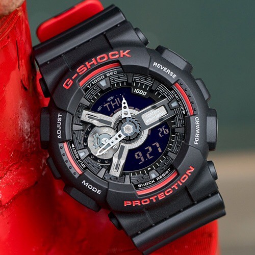 Đồng hồ Nam Dây Nhựa Casio G-Shock GA-110HR-1A chính hãng bảo hành 5 năm Pin trọn đời