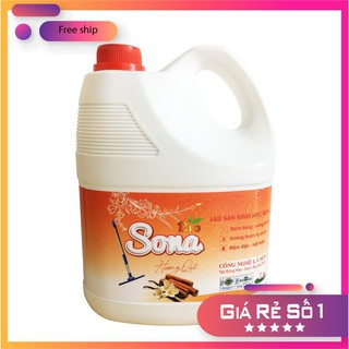 Nước Lau Sàn Sinh Học SoNa 3,6kg Hương Quế