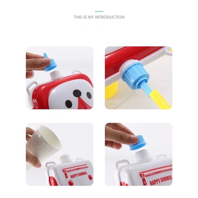 Ba lô súng phun nước Thiên Thần cho bé, dung tích 2000ml, đồ chơi ngoài trời, thế giới đồ chơi 1104