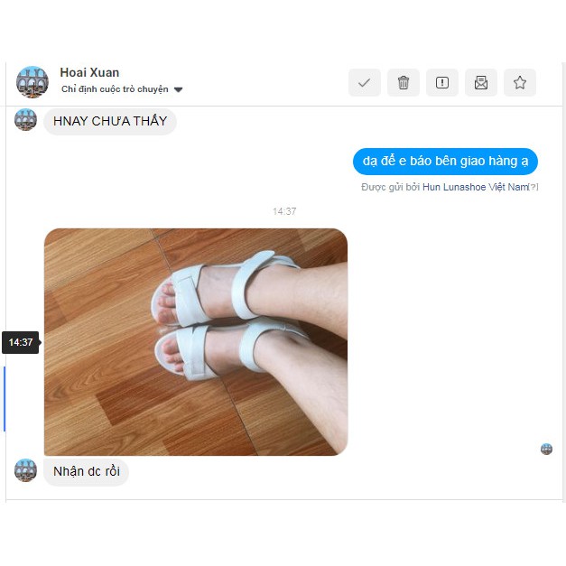 Dép sandal nữ đế bệt Lunashoes 6602 giày da bò thật mềm êm chân bảo hành 24 tháng