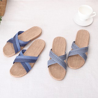 Dép Cói Quai Chéo Cho Nam Basic