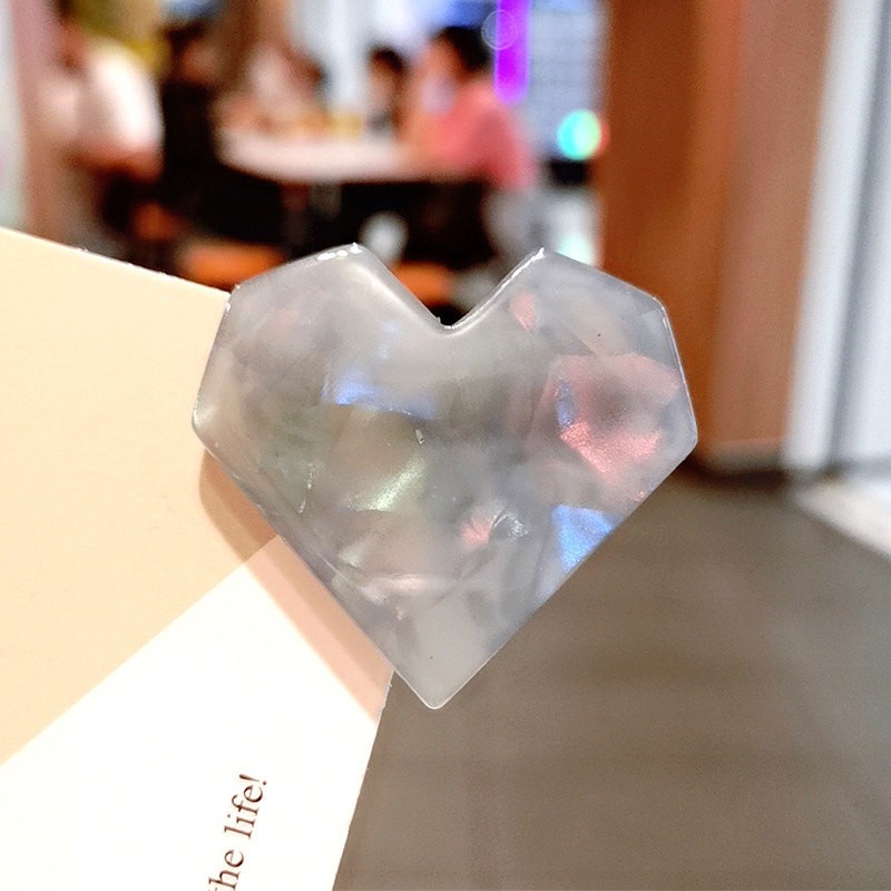 Kẹp tóc hình trái tim đính sequin lấp lánh