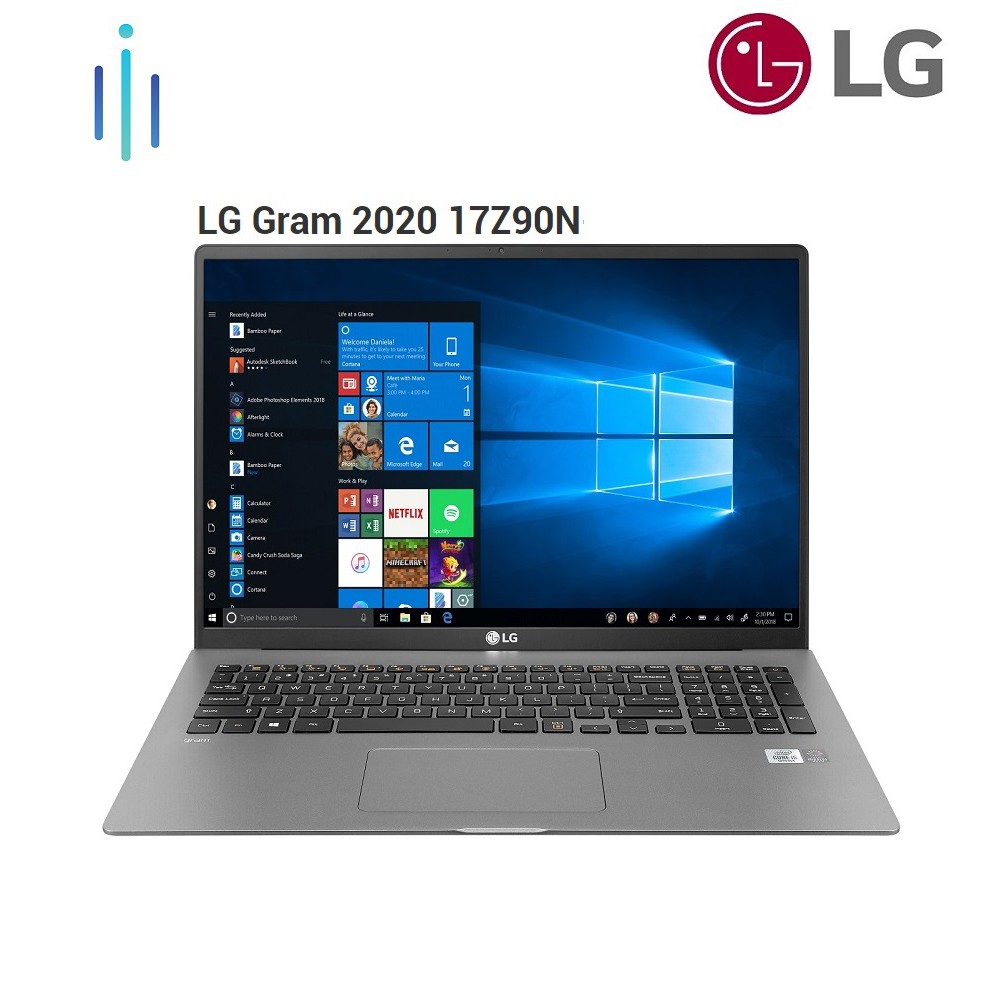 Laptop LG Gram 2020 17Z90N-V.AH75A5 i7-1065G7 | 8GB | 512GB | 17" WQXGA IPS WIN 10 | BigBuy360 - bigbuy360.vn