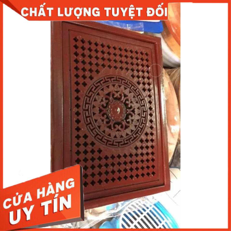 Khay trà nhựa giả gỗ có chân