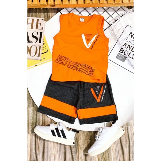 BỘ SÁT NÁCH BÉ TRAI SIZE ĐẠI 22-38KG COTTON 4 CHIỀU