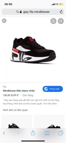 Giày Fila Mindblowers authentic ( bán hết)