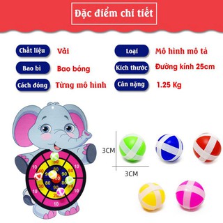 Bảng ném bóng dính, đồ chơi phí tiêu cho bé