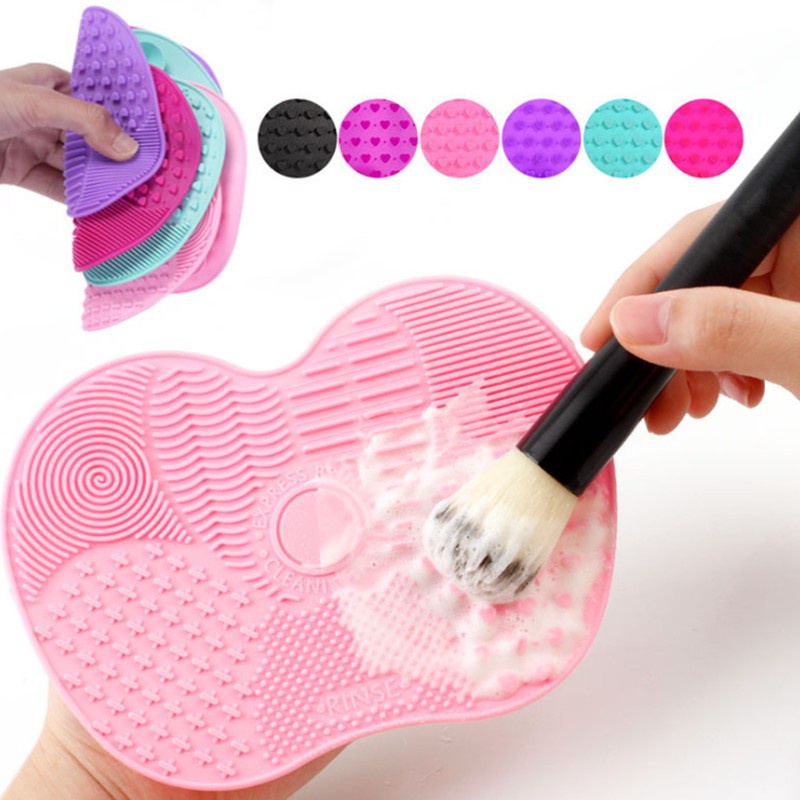 1 Miếng Silicone Vệ Sinh Cọ Trang Điểm