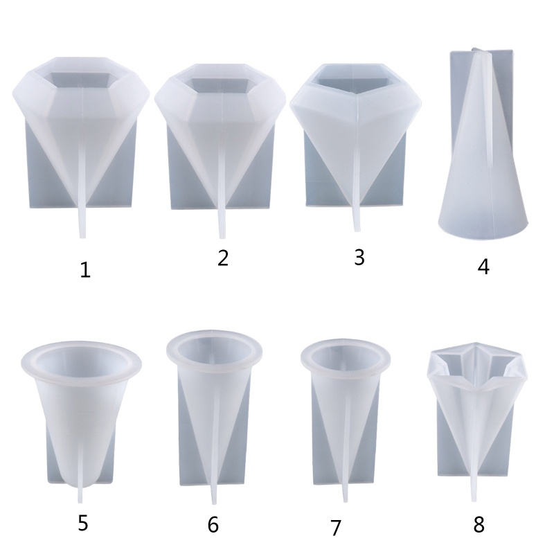 Khuôn silicon hình nón dùng làm đèn cầy/ xà phòng/ nến thủ công