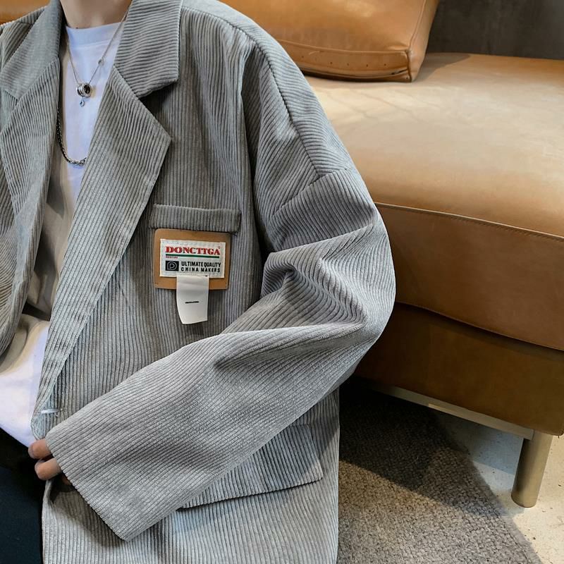 Áo khoác blazer nhung 2 màu unisex