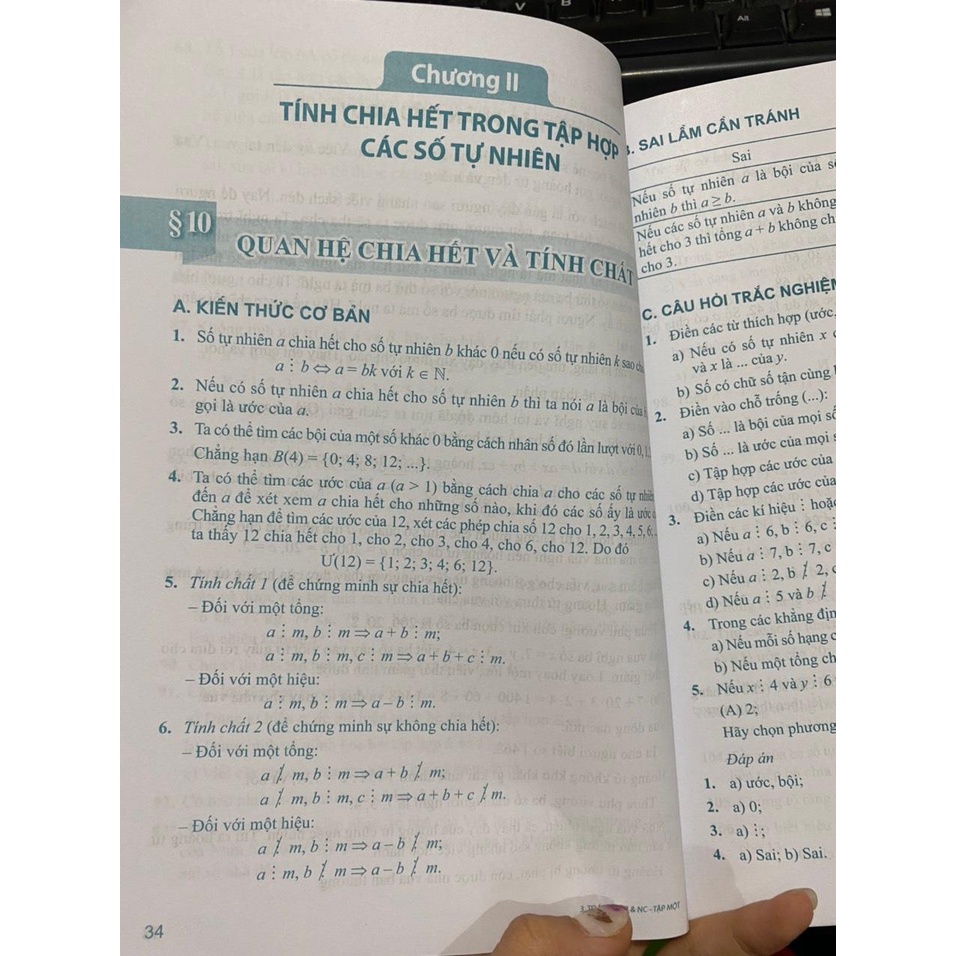 Sách - Toán cơ bản và nâng cao 6 tập 1