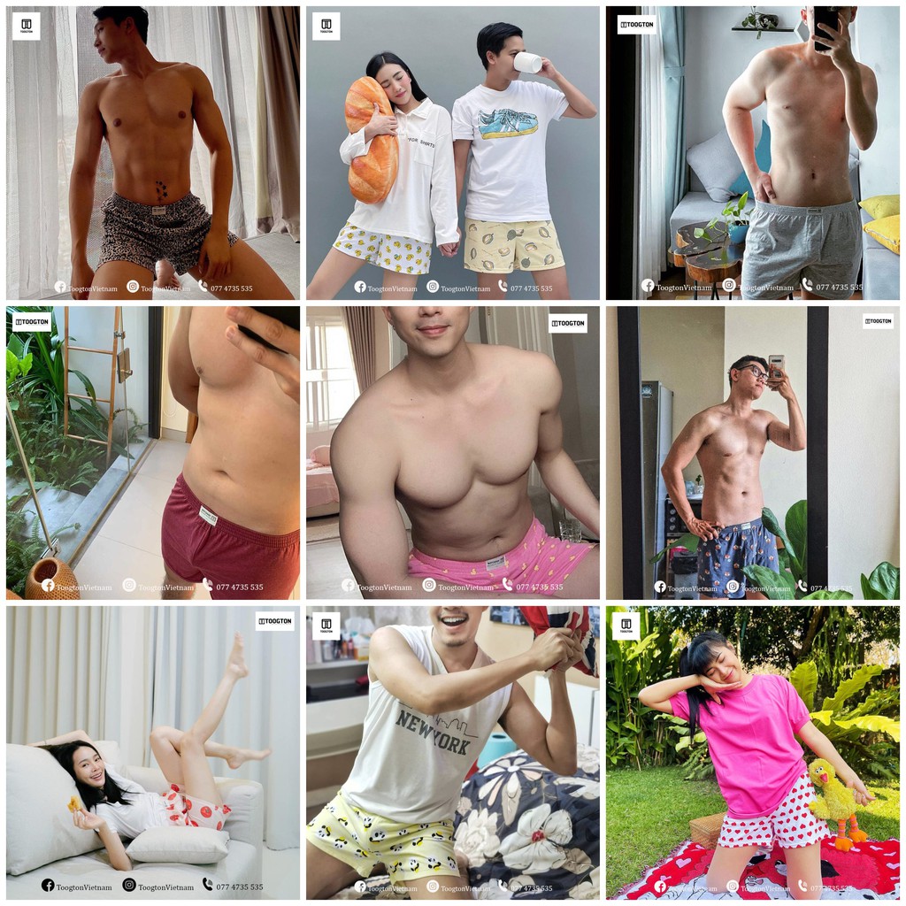 Quần Boxer Mặc Nhà Toogton - Inbox Chọn Mẫu