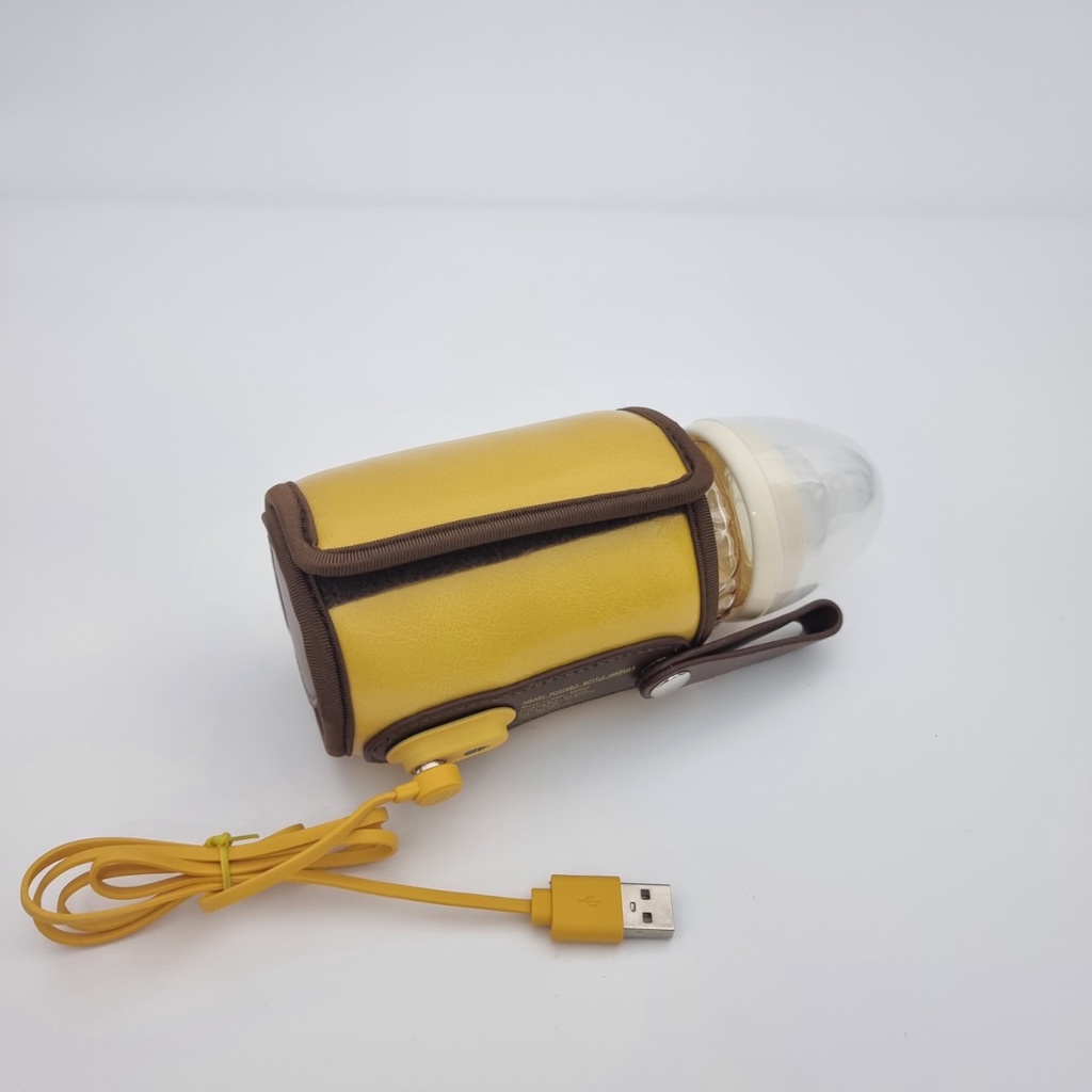 Túi Ủ Bình Sữa Di Động Cho Bé Bằng Da Mbaby Cao Cấp