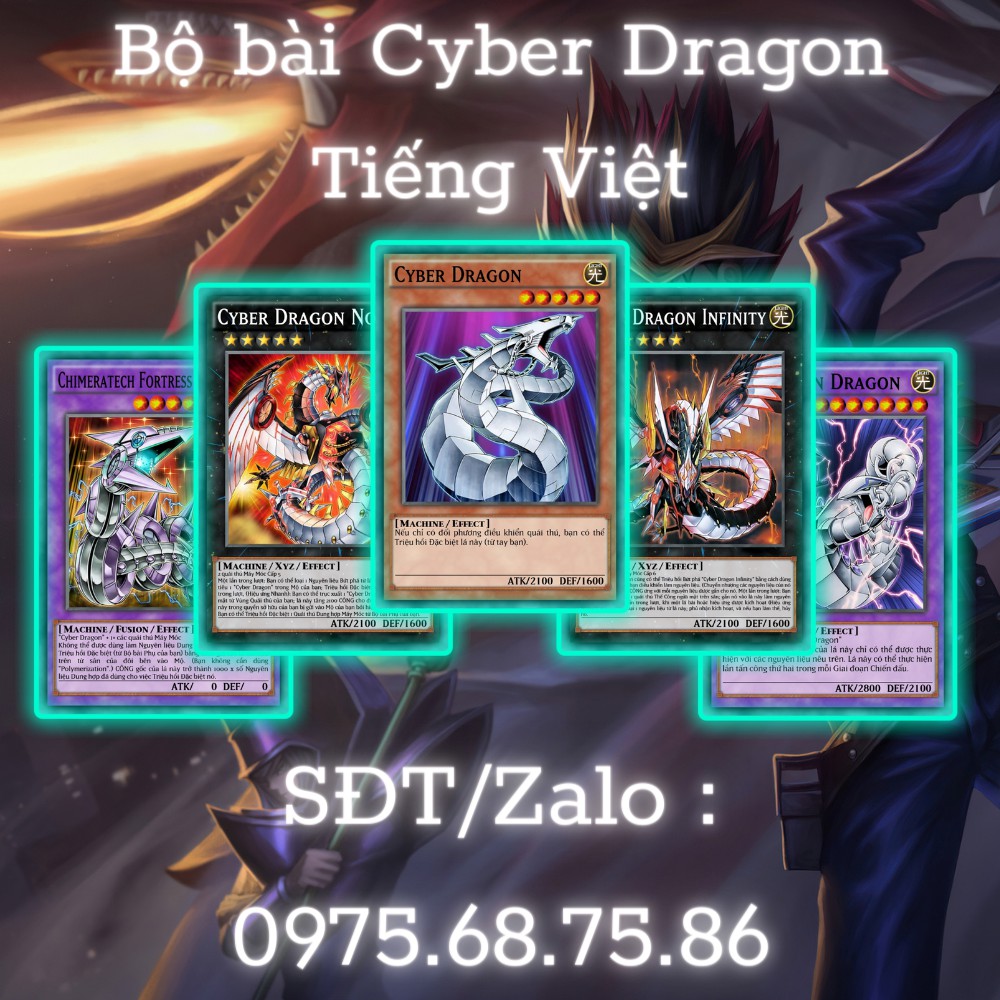 Bài Yugioh Tiếng Việt - Bộ bài Cyber Dragon