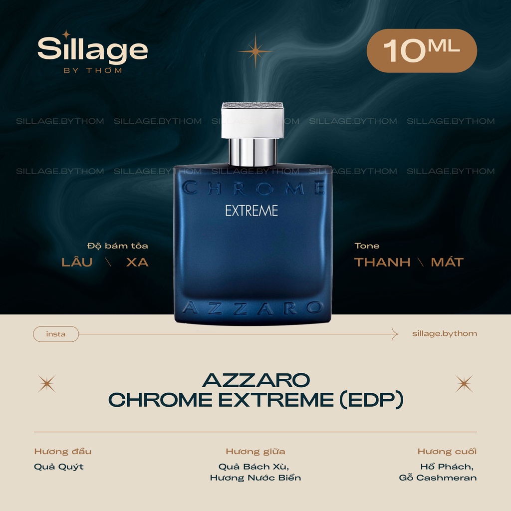 AZZARO CHROME EXTREME EDP | Mẫu thử nước hoa