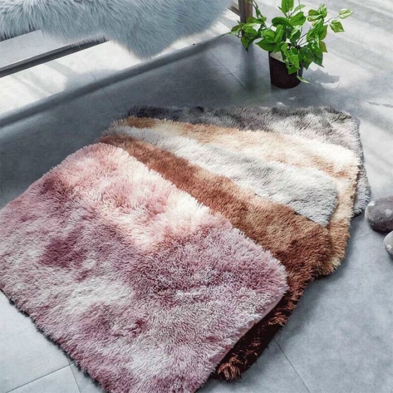 Thảm Lông Loang Trải Sàn Lót Chân Decor Phòng Siêu Mềm Mịn Màu Sắc Sang Trọng Cho Phòng Bếp Nhà Tắm Angola_shop