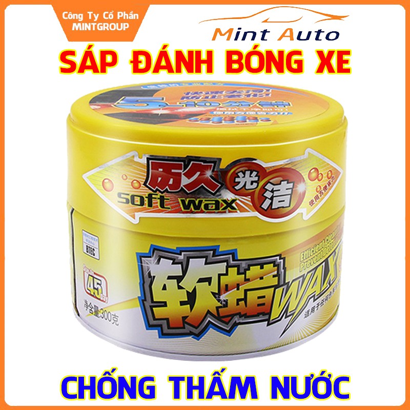 Sáp đánh bóng Botny Soft Wax B-1718 bảo vệ bề mặt sơn, chống tia UV trọng lượng 300g