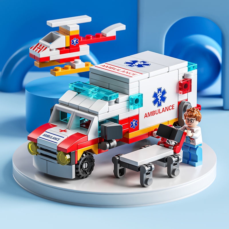 Đồ Chơi Lego Hình Xe Cảnh Sát Quân Đội Mini Dễ Thương Cho Bé