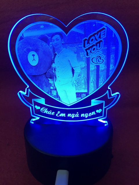 Đèn led 3d, Đèn ngủ quà tặng theo yêu cầu