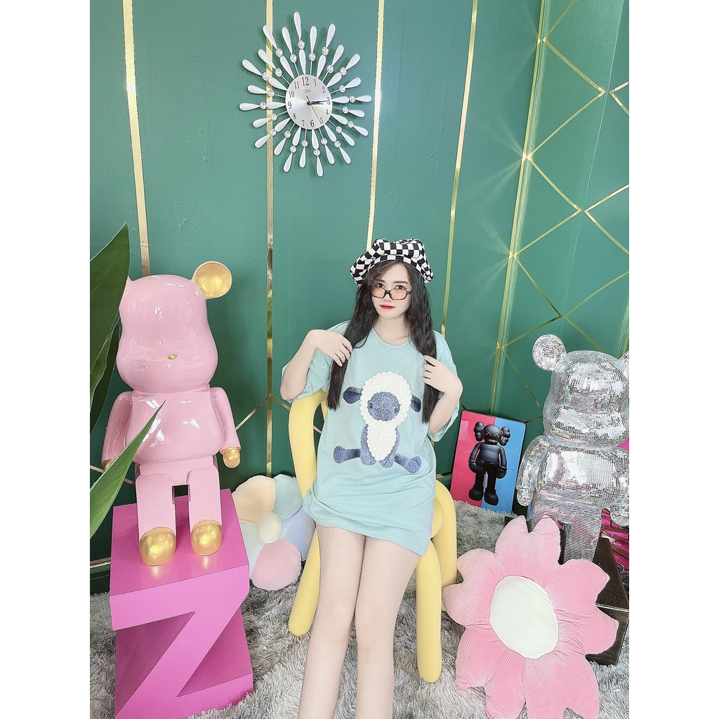 Áo Thun Hình Thêu Nổi Con Cừu Quảng Châu Cao Cấp  - AT20 | BigBuy360 - bigbuy360.vn