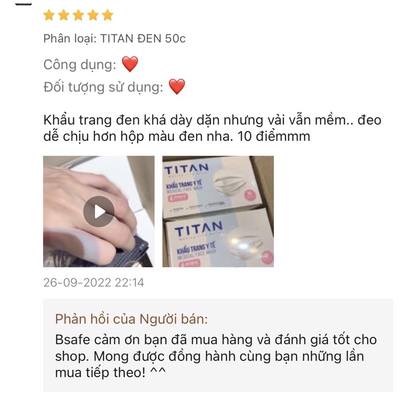 Khẩu trang y tế 4 lớp KTYT TITAN  - Dòng cao cấp Famapro - Bảo vệ hô hấp - Bsafe