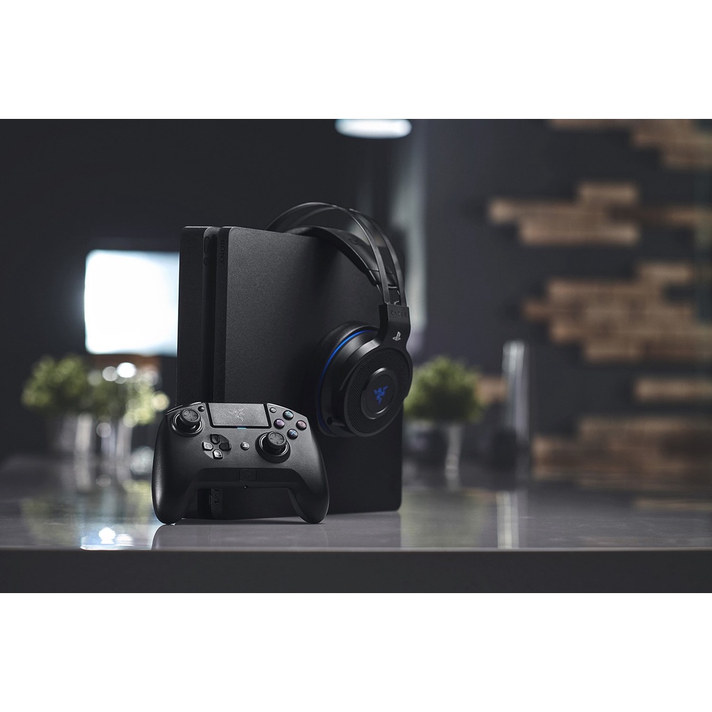 Tay cầm điều khiển chơi game Razer Raiju Tournament Edition-Wireless and Wired Gaming Controller for PS4_Chính hãng